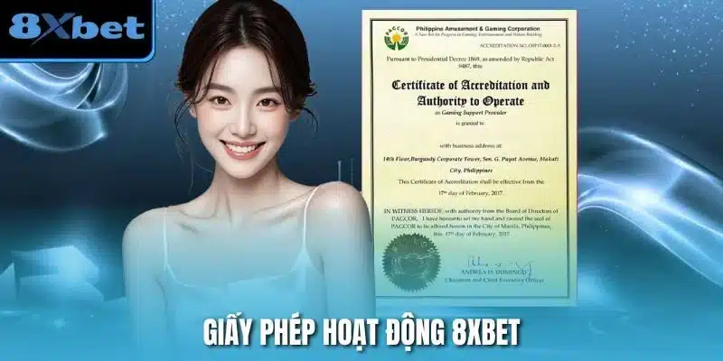 Giấy Phép Hoạt Động 8xbet